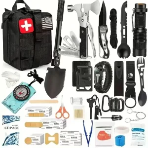 258-Piece Car Emergency Kit Portable