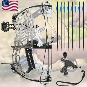 Compound Dual-use Bow Set 30-60lbs Adjustable Draw Weight 19"