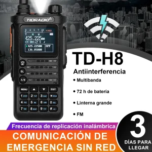 2nd Gen TIDRADIO TD-H8 10W Profession Walkie Talkie Long Range Emergency Radio Portable