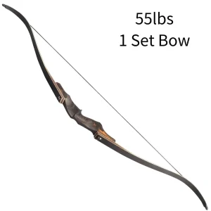 Takedown Recurve Bow 60 Inch 25-60lbs Bamboo Core Limbs 15" Wooden Riser Right Hand Archery American Hunting Split Bow
