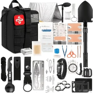 250-Piece Survival First Aid Kit IFAK EMT with Molle Bag